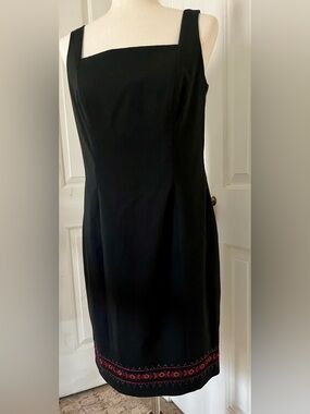 Ann Taylor Loft Black Sheath Dress